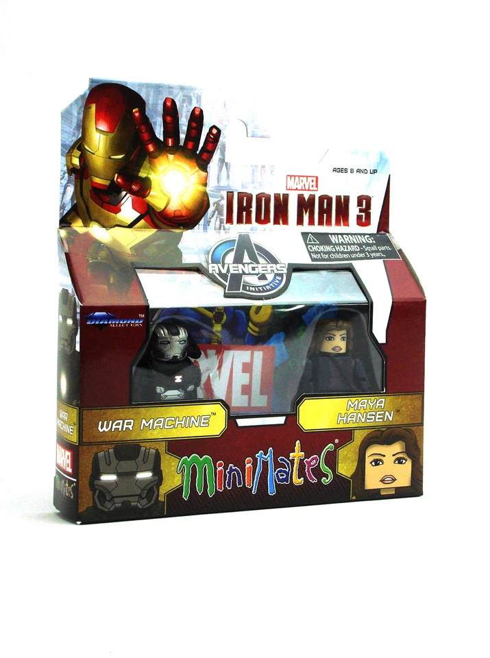 Marvel Minimates War Machine & Maya Hansen Iron Man 3 фигурки фильм серия 49 - Изображение 2 из 3