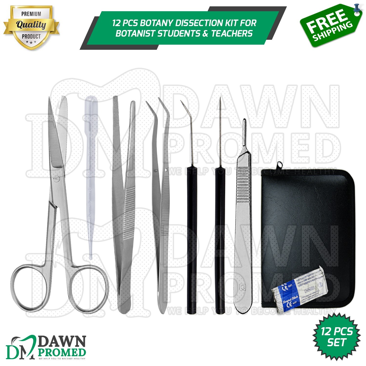 12 Pcs Botany Dissection Kit For Botanist Students & Teachers Set ...