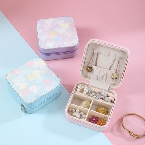 PU Earrings Ring Box High-quality Jewelry Case Jewelry Display Case  Women Girl - Picture 1 of 16