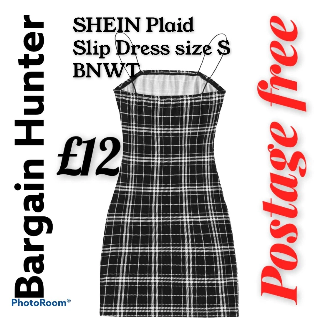 Shein black shop and white dress