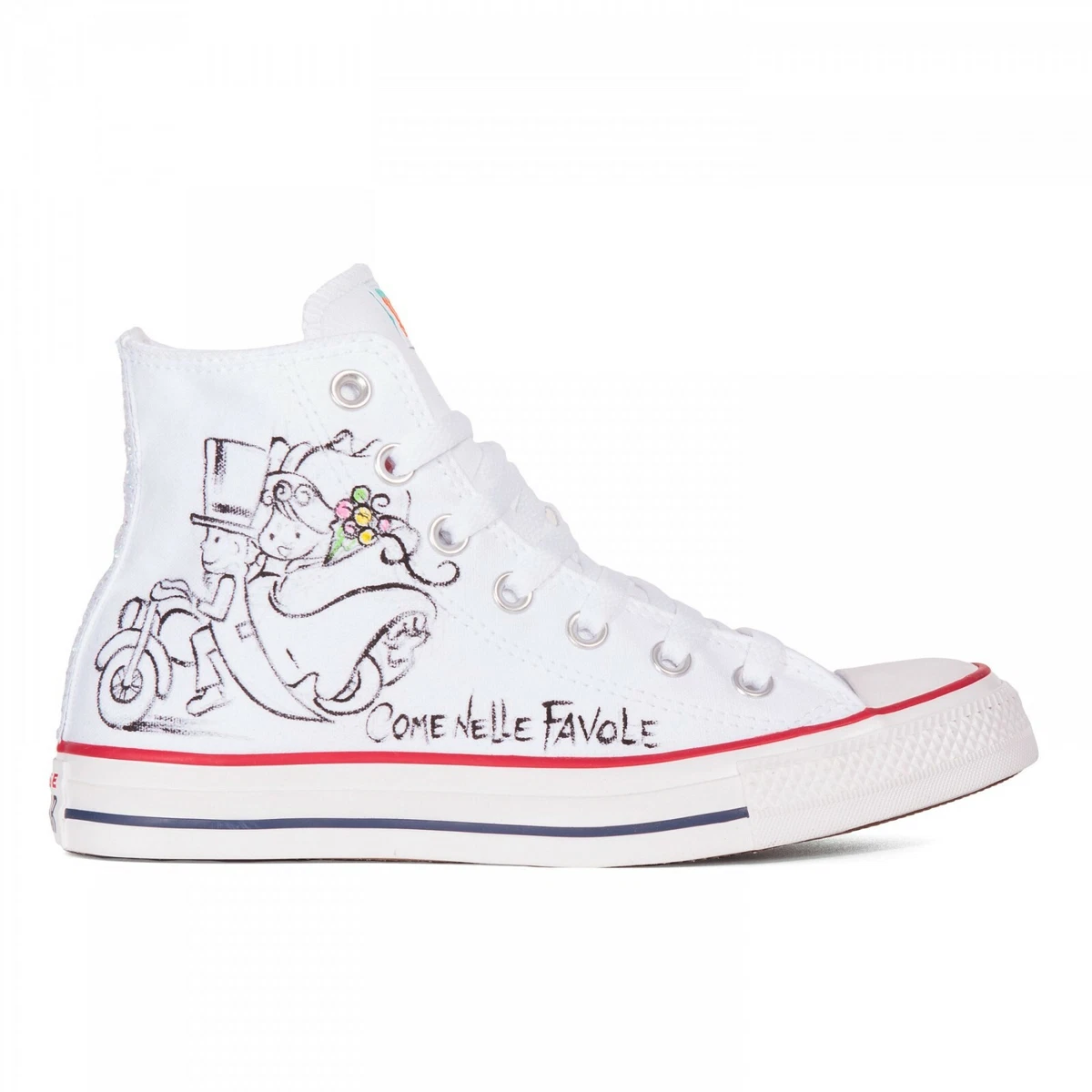Converse All Star Botines Blanco Boda Especial Memorias Como En Cuentos