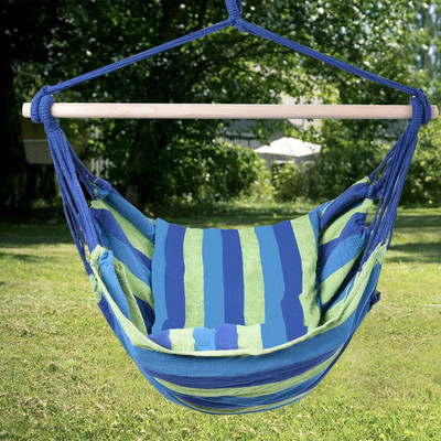 New Hanging Swing Chair Outdoor Hammock Chain Perfect For Outdoor And Indoor Use Ebay