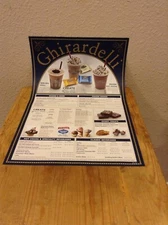 Walt Disney World: Disney Springs: GHIRADELLI Menu from April 2021