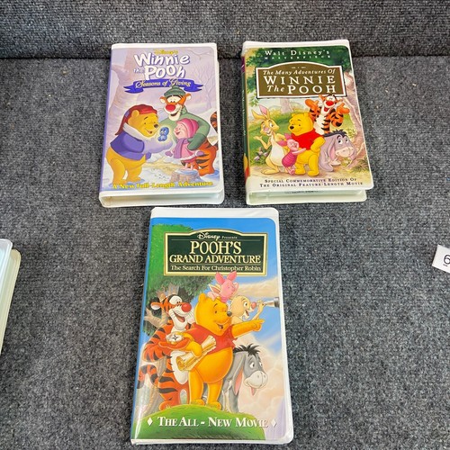 6 Disney Winnie The Pooh VHS Tapes Lot Holiday Grand Adventures Tigger Storybook - Picture 2 of 5