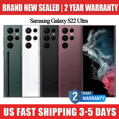 NEW SAMSUNG GALAXY S22 ULTRA 5G UNLOCKED 512G/256G/128G GSM+CDMA 2 YEAR WARRANTY