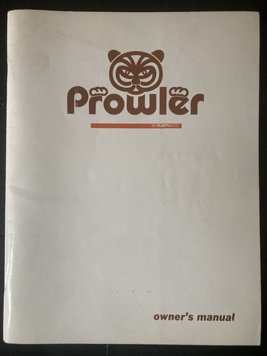 Casa rodante Fleetwood Prowler 1988 original de colección y cámper manual del propietario