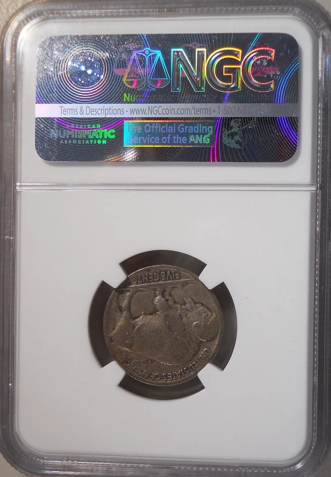 1915-S VG8 NGC Certified Very Good Buffalo Nickel Indian Head Type Coin v g - Image 2 of 4