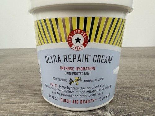 First Aid Beauty Ultra Repair Cream Intense Hydration Honeysuckle 14 Oz - Picture 2 of 3