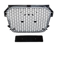 KüHlergrill Waben Grill Chrom Schwarz Hochglanz Passt FüR Audi A1 8X 2010-2015