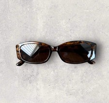 Rectangular Cat-Eye Tortoise Shell Sunglasses Y2K Vintage Retro UV Protection