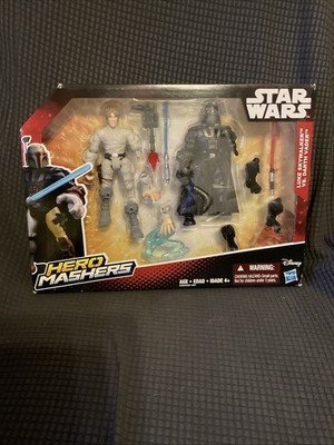 Star Wars Hero Mashers Luke Skywalker VS Darth Vader – Figure Snodabili Con 8 Accessori, Parti Intercambiabili - 2