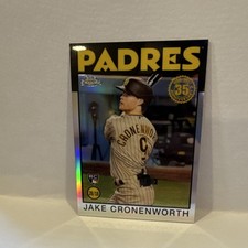 Topps 2021 Chrome 1986 Jake Cronenworth Rookie 35th Anniv #86BC-18 Padres