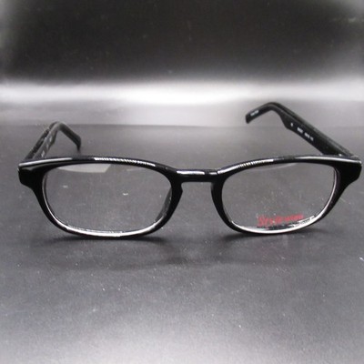 EYE Q Stylewise SW337 Black Full Rim Eyeglass Frames 49-19-140 Unisex