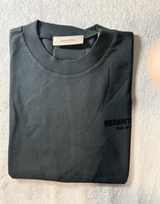 Essentials Fear of God Men's tee Black Solid Crew, Size S