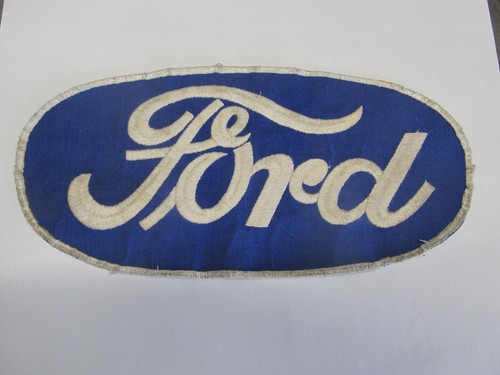 Vintage Large Ford Patch Embroidered 10.5” Long 5" tall