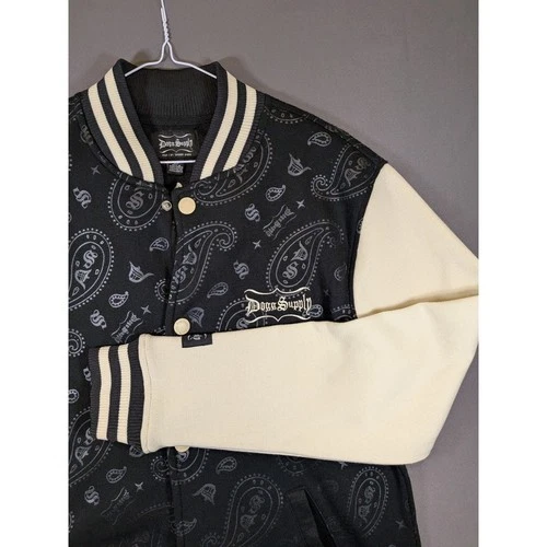 Dogg Supply by Snoop Dogg Varsity Bomber Jacket Mens Small - product listing photo
