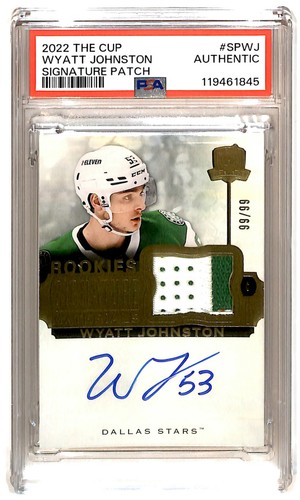 2022-23 Upper Deck The Cup RPA 99/99 Wyatt Johnston Rookie Auto PSA BG6