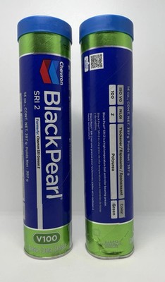 2 Chevron SRI 2 Black Pearl  High Temp Ball Roller Bearing Grease 14oz V100