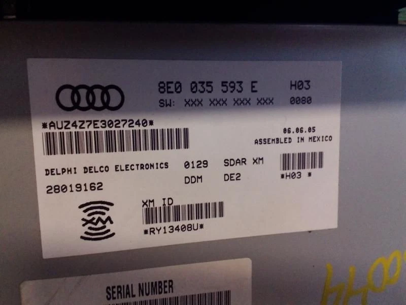 Unidad de control de radio satélite para equipos de audio Xm compatible con 06-10 PASSAT 278578 Foto 2 de 4