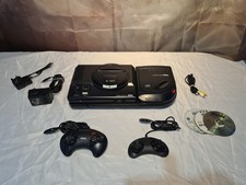 Sega Mega CD 2 Console w Sega Mega Drive 1, 2 Controllers + Extras