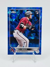 2022 Topps Chrome Blue Sapphire Seth Beer Rookie Diamondbacks
