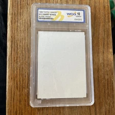 1989 Topps #620 Barry Bonds Error Card WCG 10 – (BLANK FRONT) – Rare!