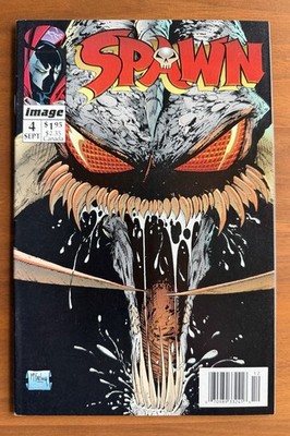 Spawn #4 Rare Newsstand Variant  (Image Comics 1992) Todd McFarlane VF+