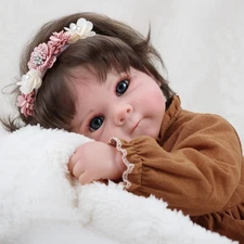 18 Inch Realistic Reborn Baby Doll for Girls - Lifelike Doll with Accessories...