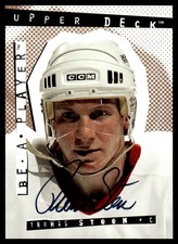 1994-95 Upper Deck Be a Player Autographs Thomas Steen Rookie Auto Winnipeg Jets