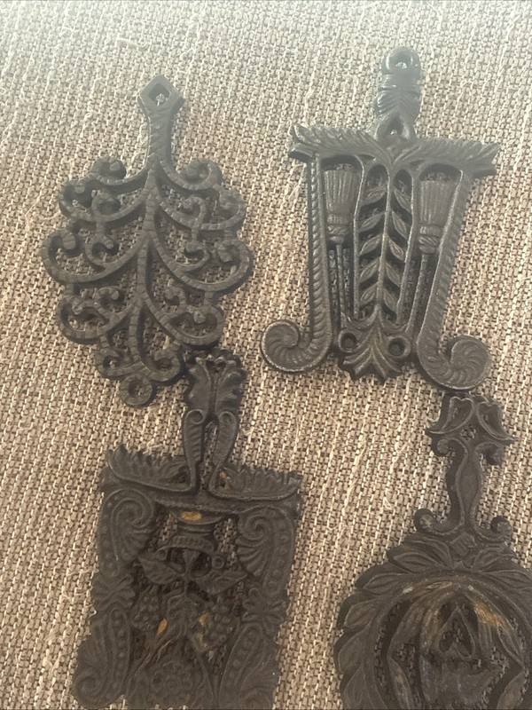 Vintage Wilton Cast Iron Trivets Assorted Lot of 4 Small