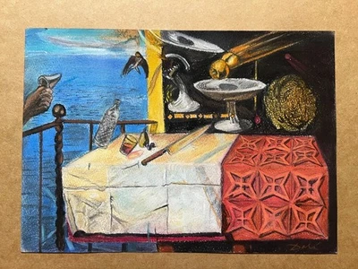 Salvador Dali Zeichnung auf Papier (Handmade) signiert und gestempelt Mischte... - Bild 1 von 4