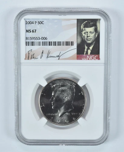 2004-P Kennedy Half Dollar MS67 NGC Special Label *3629