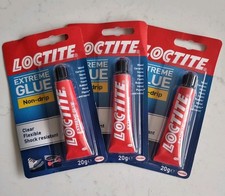 3 Pack- LOCTITE EXTREME MULTI PURPOSE ADHESIVE. FLEXIBLE, CLEAR, NON-DRIP 20g