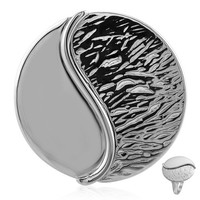 Cavill Ring Herren 925 Sterlingsilber Platinbeschichtet Rund Elegant