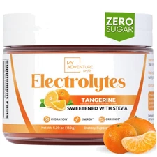 Caffeine-Free Tangerine Electrolytes Mix - Sugar Free Hydration for Active Life