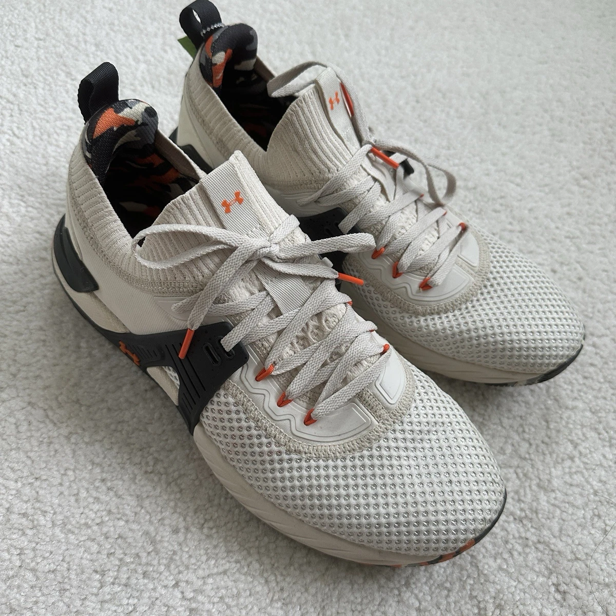 Under Armour Project Rock 4 Shoes Men’s Size 9, Color: Marble - The Rock Mens training shoes Under Armour PROJECT ROCK 4 MARBLE white  main image 3