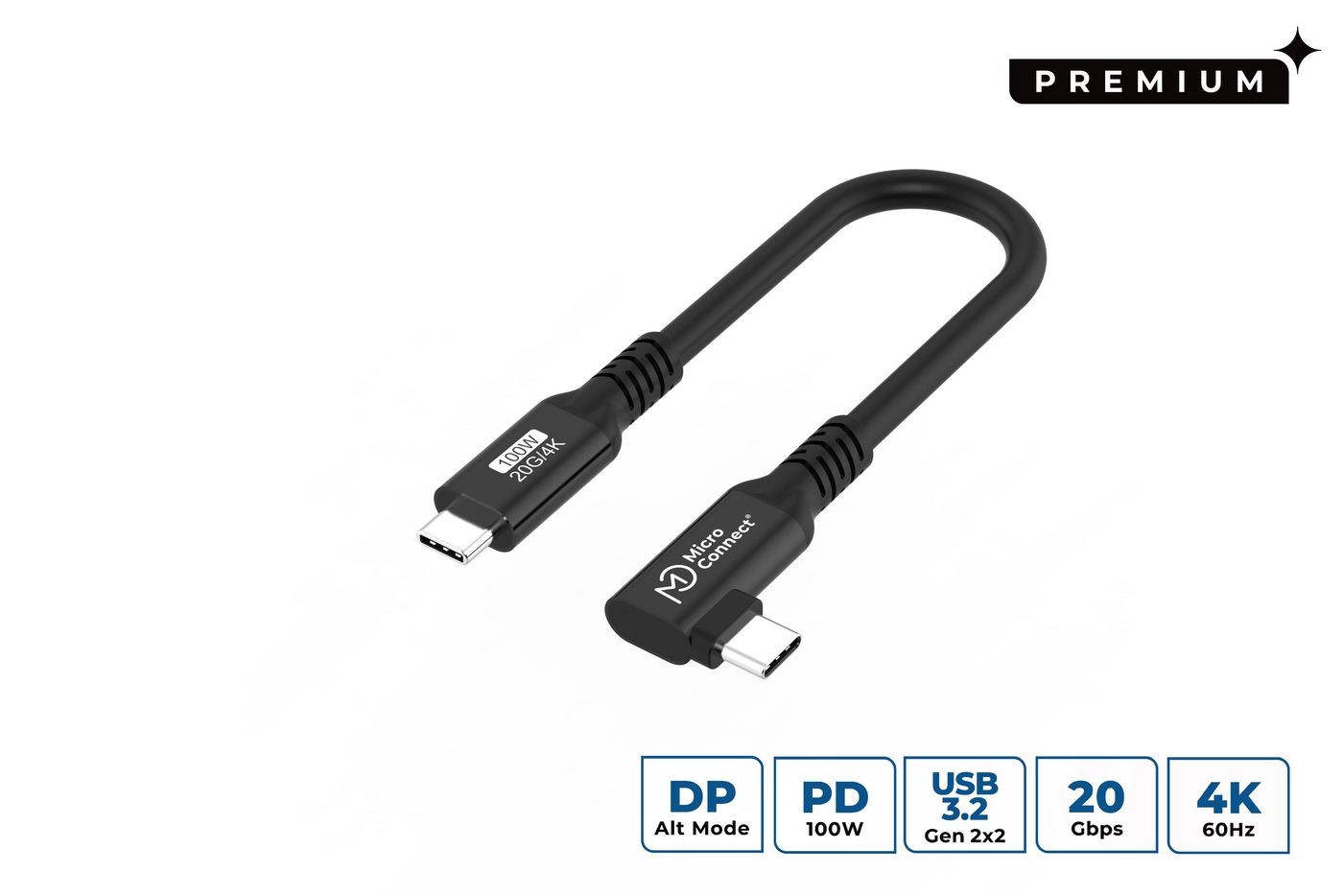 MicroConnect USB3.2CC015-A USB-C to USB-C Premium cable