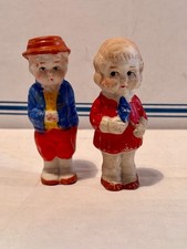 2 Pair Vintage Frozen Charlotte-Penny Dolls / Bisque Japan /Rare