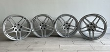 Genuine Porsche Macan 95B 18” 5-Twin-Spoke 8J & 9J Alloy Wheel Set Gloss Silver