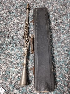 Vintage Metal Clarinet – “French Sterling Make” – Early 1900s – Collectible