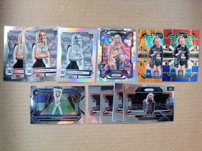 2025 Topps Chrome WWE Liv Morgan Refractor, Prizm Cracked Ice, Flash Prizm (11)