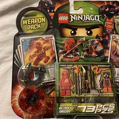 LEGO 9591 Ninjago Weapon Pack Minifig Chokun NRG Kai Ninja Spinner