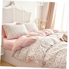 - Floral Duvet Cover Set, Coquette Cottagecore Aesthetic Cute Queen Pink