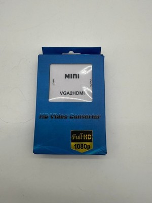 VGA to HDMI 1080P Full HD Mini VGA to HDMI Audio Video Converter Adapter