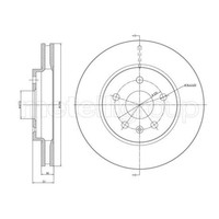 Metelli 2X Bremsscheibe Vorne Ø296 Mm BelüFtet FüR Opel Insignia A Caravan G09