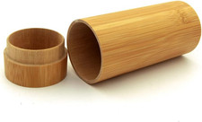Natural Bamboo Sunglasses Case Hard Shell Wooden Cylinder Reading Glasses Case S