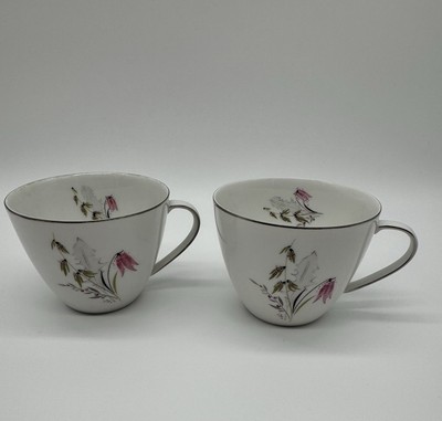 Royal Duchess Bavaria Germany Mountain Bell Tea Cups Set of 2