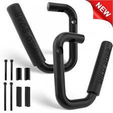 Black Front Grab Handles Grab Bars For 07-18 Jeep Jk Wrangler Unlimited - Pair Black Front Grab Handles Grab Bars For 07-18 Jeep Jk Wrangler Unlimited - Pair