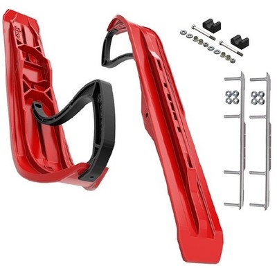 Slydog Command 6'' Indy Red Skis w/9'' Shaper Bar Complete Kit Arctic Cat 2009