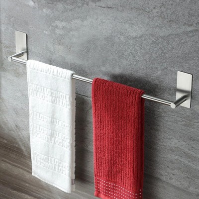 Towel Bar 24 Inch Self Adhesive Towel Holder Hand Towel Rack Stick on Wall S